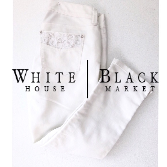 White House Black Market Denim - WHITE HOUSE BLACK MARKET NOIR SLIM CROP JEANS White House Black Market Denim - WHITE HOUSE BLACK MARKET NOIR SLIM CROP JEANS